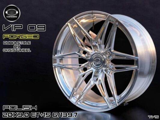 POLISH 20X9.0 ET +15 6/139.7
