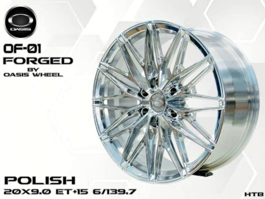 POLISH 20X9.0 ET+15 6/139.7