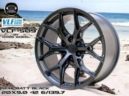SEMI MATT BLACK20X9.0 +12 6/139.7