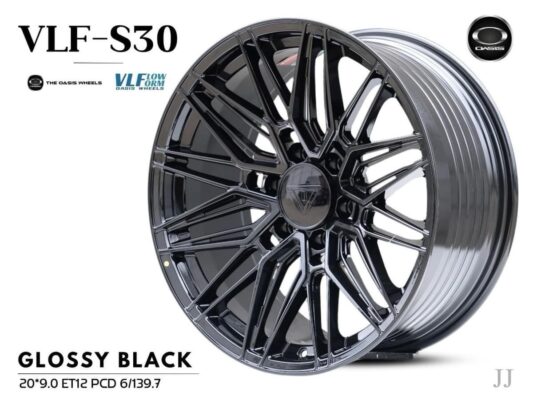 OASIS _VLF -S30 (Glossy Black)20x9 ET12 PCD 6x139.7