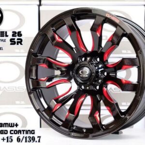 GBMW+MSW RED COATING 20X9.0 ET+15 6/139.7