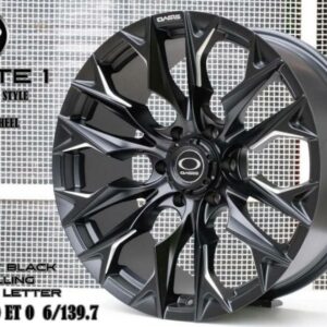MATT BLACK MILLING OASIS LETTER 20X9.0 ET0 6/139.7