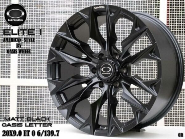 MATT BLACK OASIS LETTER 20X9.0 ET0 6/139.7