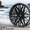 MATT BLACK 20X9.5 ET+15 6/137.7