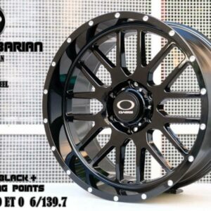 ALL BLACK MILLING POINTS 20X9.0 ET0 6/139.7