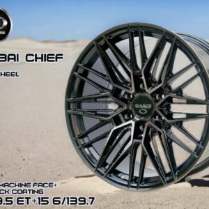 BLACK MACHINE FACE+BLACK COATING 20X9.5 ET+15 6/139.7
