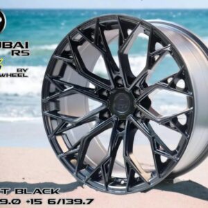 MATT BLACK 20X9.0 ET+15 6/139.7