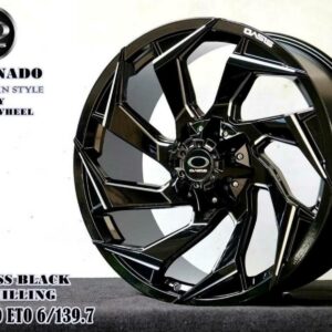GLOSS BLACK+MILLING 20X9.0 ET0 6/139.7
