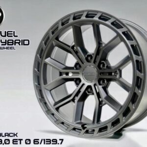 MATT BLACK 20X9.0 ET0 6/139.7