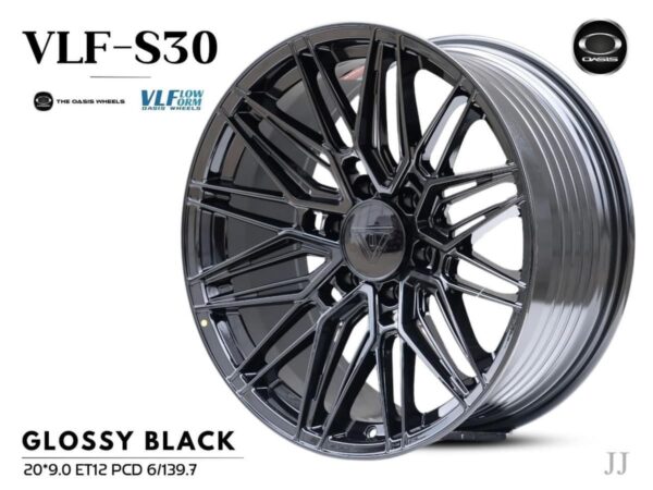 GLOSS BLACK 20X9.0 ET12 PCD 6/139.7