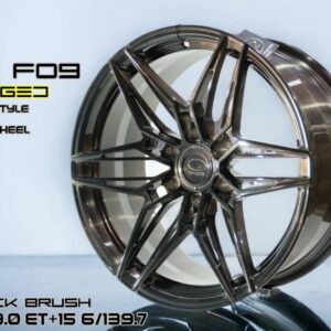 BLACK BRUSH 20X9.0 ET+15 6/139.7