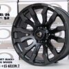 SEMI MATT BLACK+MILLING WORDS 20X9.0 ET+15 6/139.7