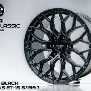 MATT BLACK 20X9.5 ET +15 6/139.7